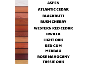 Australian Made Wood Look Slat Colours