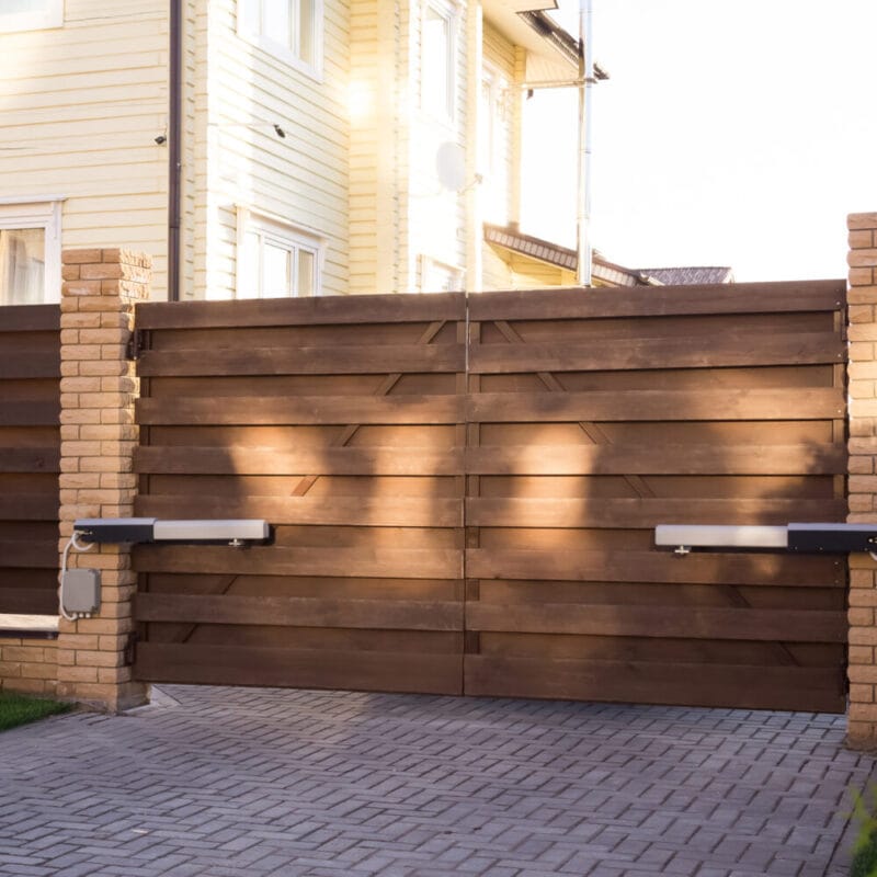 Gate for a Sloped Driveway