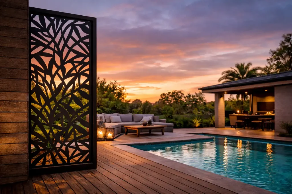 Laser Cut Privacy Panels