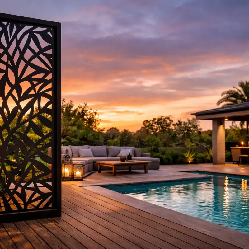 Laser Cut Privacy Panels